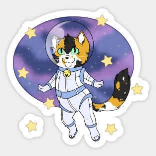 Calicos In Space Sticker